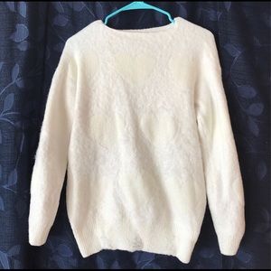 White Fuzzy Sweater